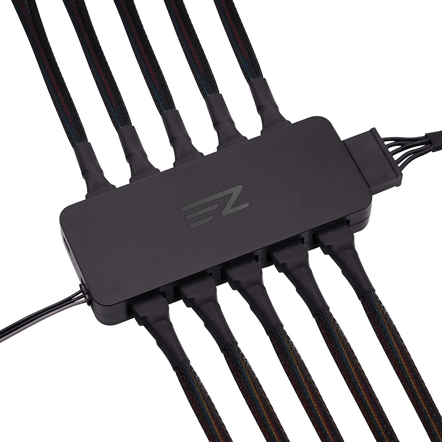 EZDIYFAB 10 Port PWM Fan Hub,Splitter for 4Pin & 3Pin Fans,Only Use
