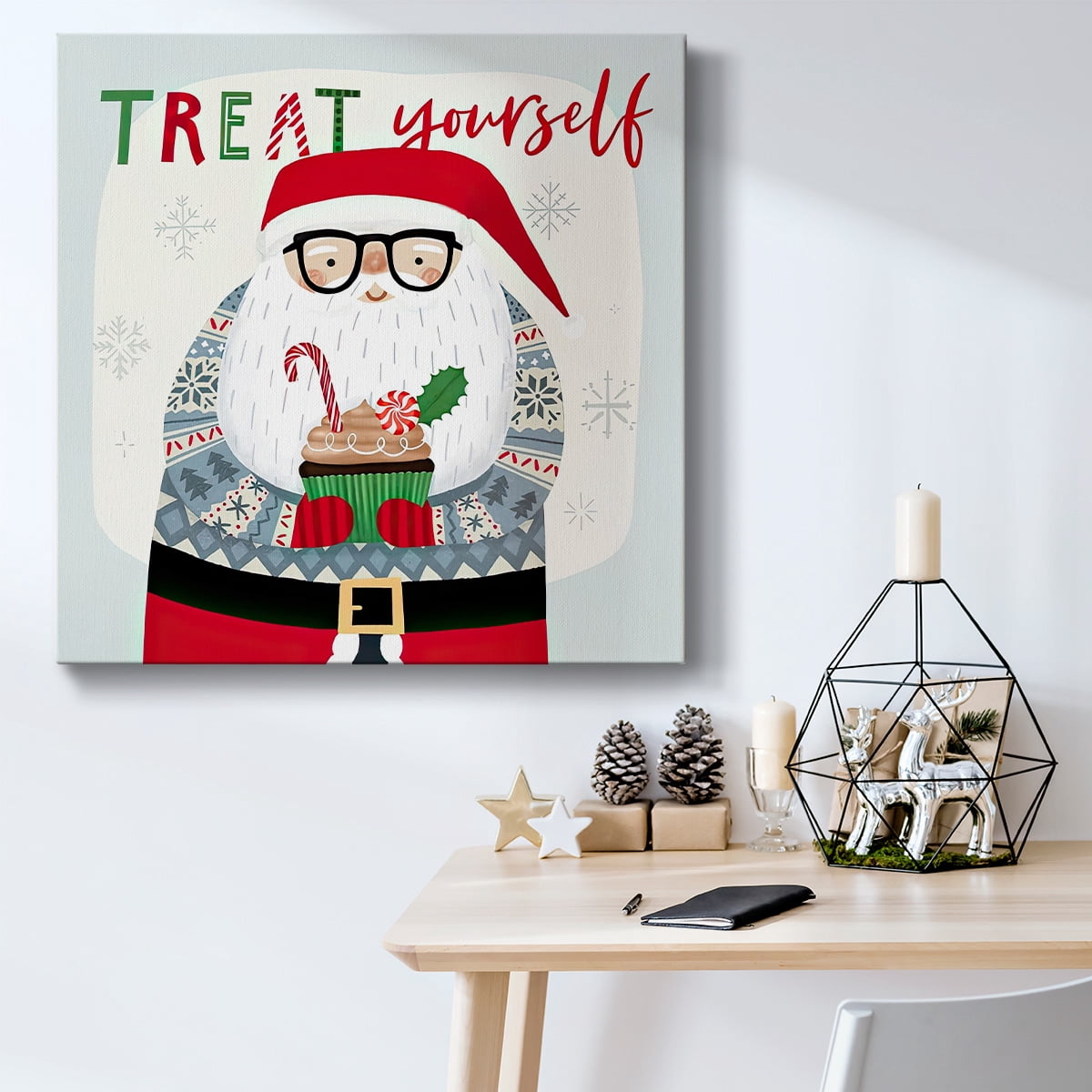 Santa's Foodtruck I- Gallery Wrapped Canvas