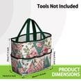 thumbnail image 3 of Garden Tool Bag,Pioneer Flower Floral Print Pattern Garden Tool Organizer,Garden Gifts,Waterproof Multi-Pocket Garden Tool Storage 11.8x5.5x11.4 Inch(Tools NOT Included), 3 of 6