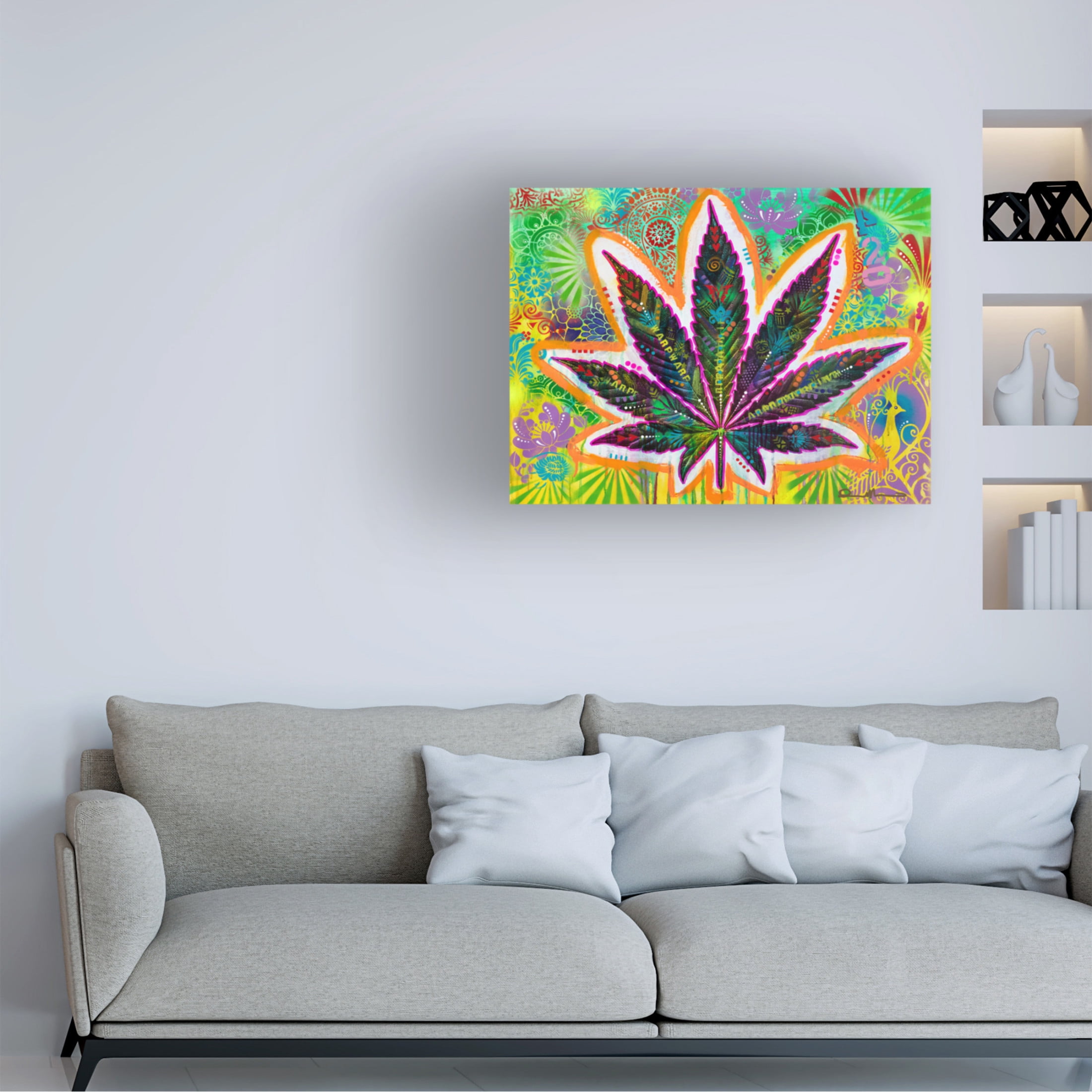Canvas Wall Art - Dean Russo 'WarpWarp' Wall Art for Living Room, Bedroom, or Office Décor by Trademark Fine Art - 19 x 14 Inches