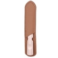 thumbnail image 1 of Lima de uñas de acero inoxidable con estuche de cuero, doble cara y lima de uñas para hombres y mujeres, 1 of 5