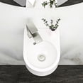 thumbnail image 2 of Wall Mounted White Ceramic Bathroom Sink - 13x10.49 Inch, To Stains, Space Saving Inch Mount Ceramic, White, Low Water Absorbing, Acid, 2 of 5
