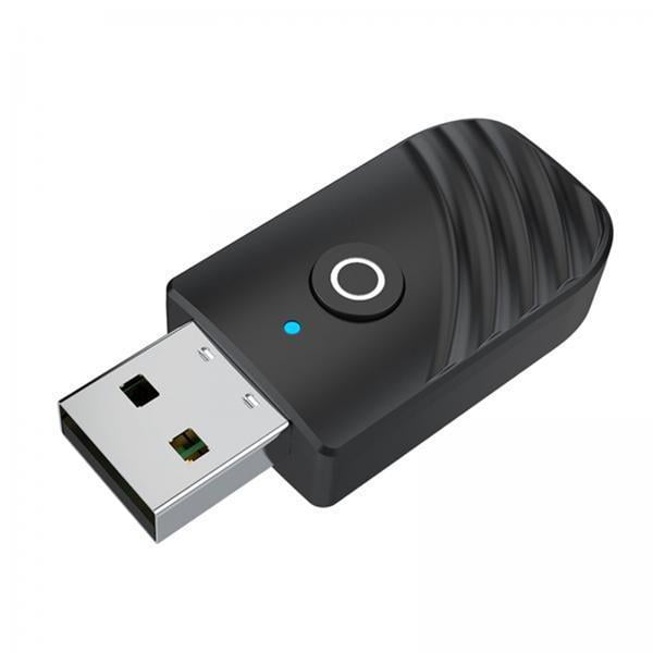 Adaptador recargable inalámbrico CUTICAT 2x USB 5,0 transmisor y receptor 3,5mm para ordenador TV sistema de sonido