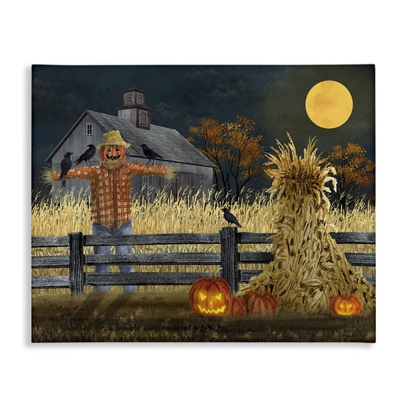 Stupell Industries Traditional Scarecrow Farm Landscape Canvas Art, 20 x 16, by Billy Jacobs