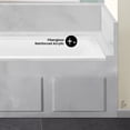 thumbnail image 3 of Voltaire 60 x 30 Left Drain Soaking Alcove Bathtub in Glossy White with Integrated Overflow, Drain Included, 3 of 8