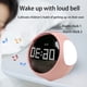 thumbnail image 3 of Para el Hogar Luz LED Digital Luz Controlada por Voz Reloj Despertador Infantil Multifuncional Reloj Despertador de ExpresióN (A), 3 of 8
