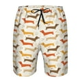 thumbnail image 4 of Yiaed Dachshund Print Men's Swim Trunks with Lining Quick Dry Sports Shorts Beach Shorts Boardshorts-XX-Large, 4 of 5