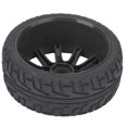 thumbnail image 4 of RC Roue, Jante de Pneu RC Pneu en Caoutchouc RC Roue de Voiture RC, Jante de Moyeu Pneus pour Voiture RC de Course 1/8, 4 of 8