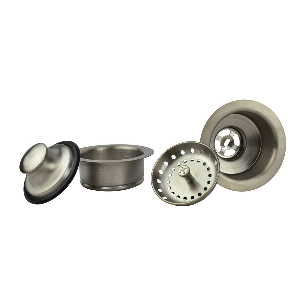 Keeney K5475DSBN Kitchen Sink Strainer and Disposal Flange, Brushed