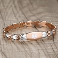 thumbnail image 6 of Double Heart Medical alert Bracelet for Women 7 1/2 inches Rose gold Medical alert bracelets for diabetes on insulin, 6 of 7