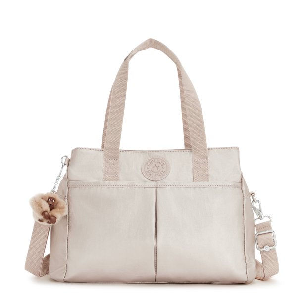 Kipling Kenzie Metallic Shoulder Bag Quartz Metallic