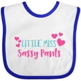 thumbnail image 3 of Inktastic Little Miss Sassy Pants, Sassy, Sassy Girl, Hearts Girls Baby Bib, 3 of 4