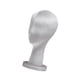 thumbnail image 4 of Soporte para pelucas cabeza de maniquí peluca profesional de terciopelo modelo de exhibición cabeza de maniquí soporte para peluca para sombreros Gris Corto, 4 of 8