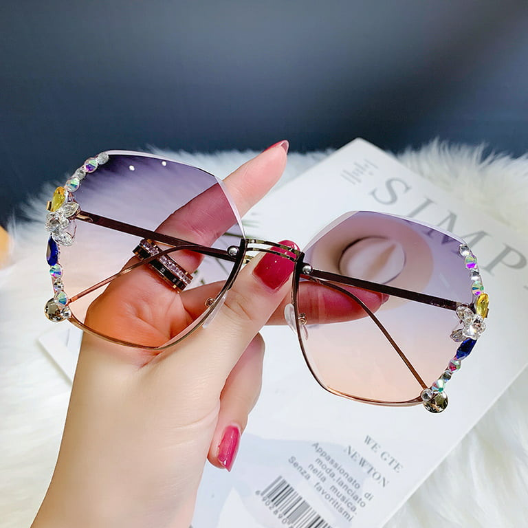 Fashion Vintage Oversized Frame Square Luxury Brand Designer Sunglasse –  Jollynova