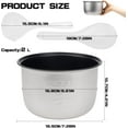 thumbnail image 2 of GFDYREE 2L Household Rice Cooker Inner Pot Replacement,Rice Cooker Liner Non-stick Rice Cooking Container Electric Cooker Accessories for Home Kitchen Shop, 2 of 7