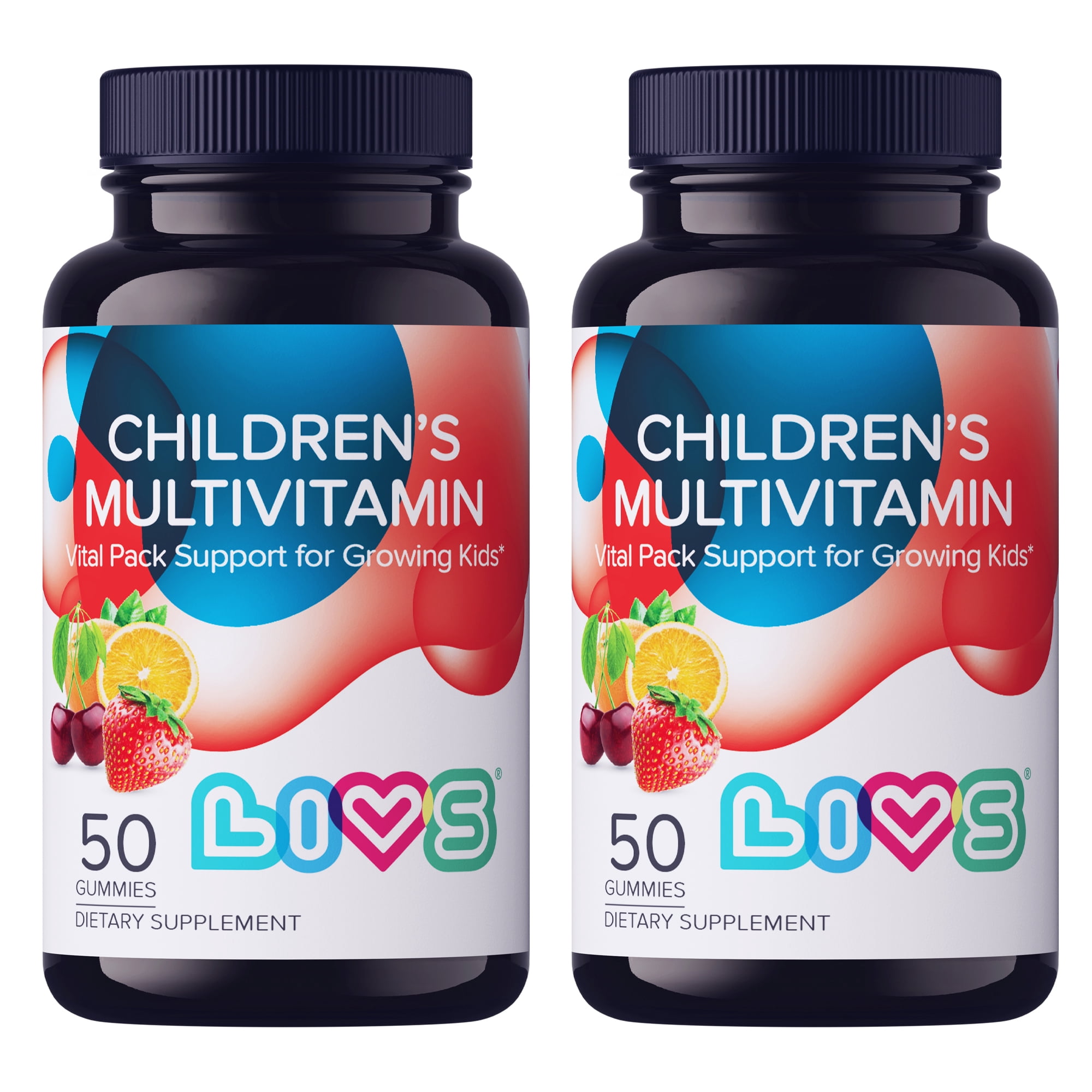 LIVS Children's Multivitamin Gummy - Kids Multivitamin Gummies - Supplements for Kids – Strawberry, Cherry & Org Taste, 100ct