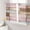 Brown, Pink, variant on Sheer Curtains 54 Inch Length 2 Panels Set for Kitchen, Pink Brown Vintage Semi Sheer Curtains for Windows, Retro Farmhouse Elegant Pastoral Voile Window Treatments Rod Pocket Curtain
