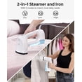 thumbnail image 3 of Vacuum Steamer for Clothes, 3500Pa Suction Clothes Steamer Handheld, 2-in-1 Steamer & Iron Garment Steamer, 3 Modes & 360° Leak-proof Technology Fabric Steamer for Wrinkle Removal (for 110-120V), 3 of 8