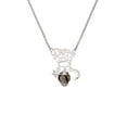 thumbnail image 2 of Delight Jewelry Silvertone Chinese Pattern on Black Spinners Silvertone Dream Big Pendant Necklace, 25", 2 of 4