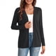 thumbnail image 1 of Suéter Tipo Cárdigan Abierto para Mujer (Disponible en Grandes), Negro, Talla XXL, 1 of 7