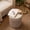 Cylinder-Light Beige, variant on MOALCOFER 17.7" H Horseshoe-Shaped Outdoor Side Table, Modern MgO Accent Table for Patio, Rectangular Cement End Table, White
