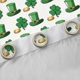thumbnail image 4 of Feelyou Spring Holiday Curtains Pack of 2 (42x84 Each), Shamrock Coin Curtains Blackout, 4 of 6