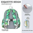 thumbnail image 5 of Cute Dinosaur Pattern Backpack for School,Cute School Bag,Schoolbag with Adjustable Shoulder Straps & Padded Back,13.4"x11"x4.7", 5 of 6
