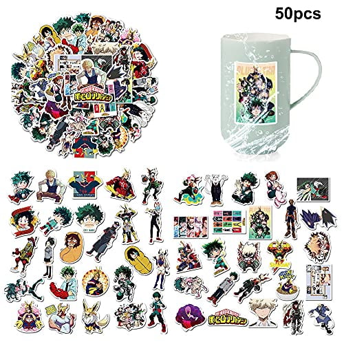 my hero academia gift sets mha season 5 theme gift including drawstring bag face masks button pins cute stickers bracelet lanyard phone ring holder keychain lomo cards gift storage bag walmart com