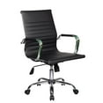 thumbnail image 2 of Scranton & Co Modern Task Chrome Chair in Black, 2 of 5