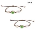 thumbnail image 4 of Guardurnaity 2 piezas de portátil decorativa flor patrón reemplazo hecho a mano Adorable brazalete ornamento regalo de cumpleaños Ropa, zapatos y accesorios Miscelánea Verde, 4 of 6