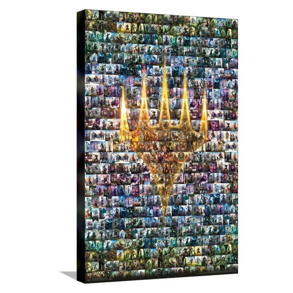 Magic: The Gathering - Collage Canvas Wall Poster, 14.725" x 22.375"