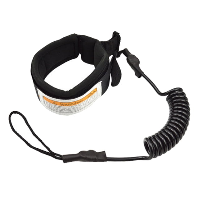 Correa Para Tabla De Surf, Tabla De Paddle Stand UP De 5', Cuerda Para Pierna En Espiral Con Resorte, Color Negro Sunnimix Correa de tobillo segura para surf