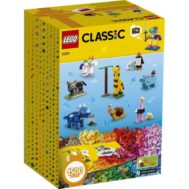 LEGO Classic 11011 Bricks and Animals - 1500 Pieces creased box
