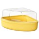 thumbnail image 2 of Contenedor de arena para baño de hámster, caja de arena con tapa transparente, inodoro de Animal PEQUEÑO resistente, baño para hámster, hurón, jerbo, Pequeño Amarillo, 2 of 10