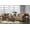 Brown, variant on Roundhill Furniture Leinster Nailhead Faux Leather Sofa and Loveseat Set, Espresso