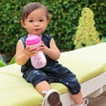 thumbnail image 3 of Chicco 9oz. Glow In the Dark, Insulated Rim Trainer Sippy Cup, 12m+ - Pink, New, 3 of 11