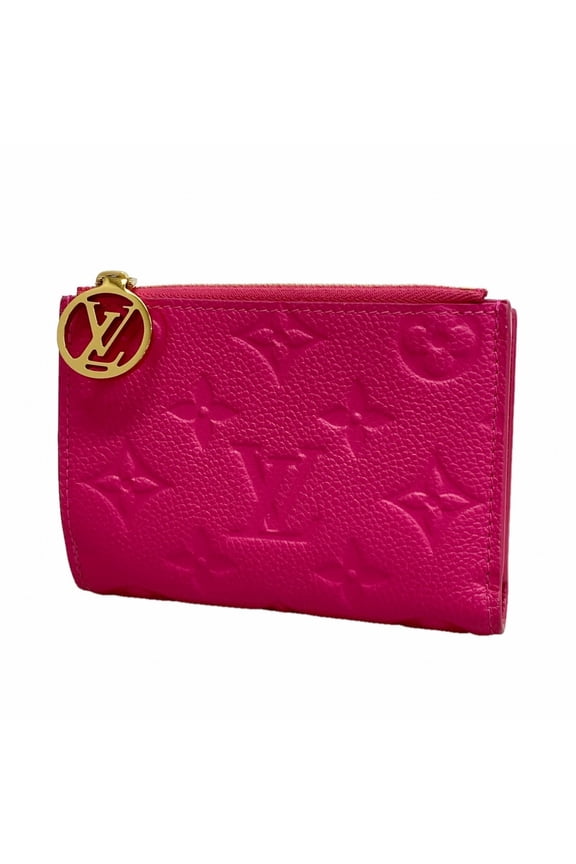 Pre-Owned Louis Vuitton Monogram Empreinte Portefeuille Lisa Wallet M26707 Frozen Orchid...
