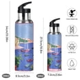 thumbnail image 2 of Yayeee 20oz Insulated Water Bottle Double Wall Stainless Steel with Flip Straw Lid, Purple Window Scene, 2 of 7