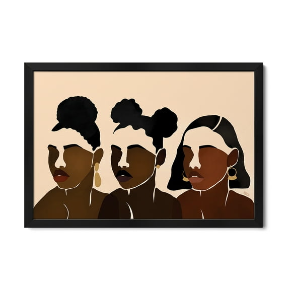 Premium Framed Art Print - Sisters II