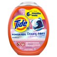 Tide Power PODS with Downy Soft Boosters Laundry Detergent Pacs, April Fresh Scent, 63 Count