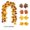 A, variant on Halloween Decorations Saving! Orange Leaf Garland, 39.37in Halloween Garland Artificial Maple Leaf Autumn Hanging Fall Vines Thanksgiving Decorations Fall Decor for Home Wedding Fireplace