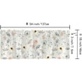 thumbnail image 2 of Kitchen Curtains Valances, Rod Pocket Valances for Windows, Small Window Treatment Valances for Window, Living Room, Bedroom, Bathroom, 1 Panel, 54" W x 18" L, Simple Flowers, 2 of 6