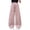 Pink, variant on CPNG Girls Casual Sweatpants Solid Color Wide Leg Elastic Waist Baggy Sweatpants Loose Lightweight Street Style Pants