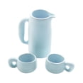 thumbnail image 3 of Juego de té de aleación Macarena en miniatura con Tetera y tazas 1:12 Azul claro, 3 of 8