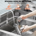thumbnail image 6 of VEVOR Meat Grinder, 5 Lbs/Min Capacity Electric Meat Grinders with Blade, Grinding Plate, Sausage Maker, Stainless Steel Commercial Meat Mincer for Kitchen Restaurant Butcher Store, 6 of 9