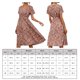 thumbnail image 2 of Vestido Casual Vestidos de playa para mujer Vestido largo bohemio con cuello en V Puffy para cóctel (Rosa S) Kuymtek para Mujer Rosa T S, 2 of 6