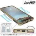 thumbnail image 5 of Tri-Shield Series for Samsung Galaxy S22 5G Case, Tri-Shield [Military Grade] Rugged Cover with Metal Kickstand [Includes Wrist Strap Lanyard] - Brown, 5 of 7