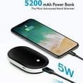 thumbnail image 5 of Rechargeable Hand Warmer 2400mAh, 3 Heat Settings, Portable USB Power Bank for Phones Compact Pocket Heater for Winter Sports Hunting Commuting Gifts, 5 of 6