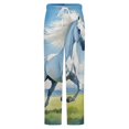 thumbnail image 5 of White Horse Running Winter Female Pants Flannel High Waist Women Pants Lady Warm Straight Leg Plush Trousers, 5 of 7