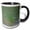 Black/White, variant on 3drose, a Small Group of Green Ling or Sedge Plants in the Water, 11oz Two-tone Red Mug